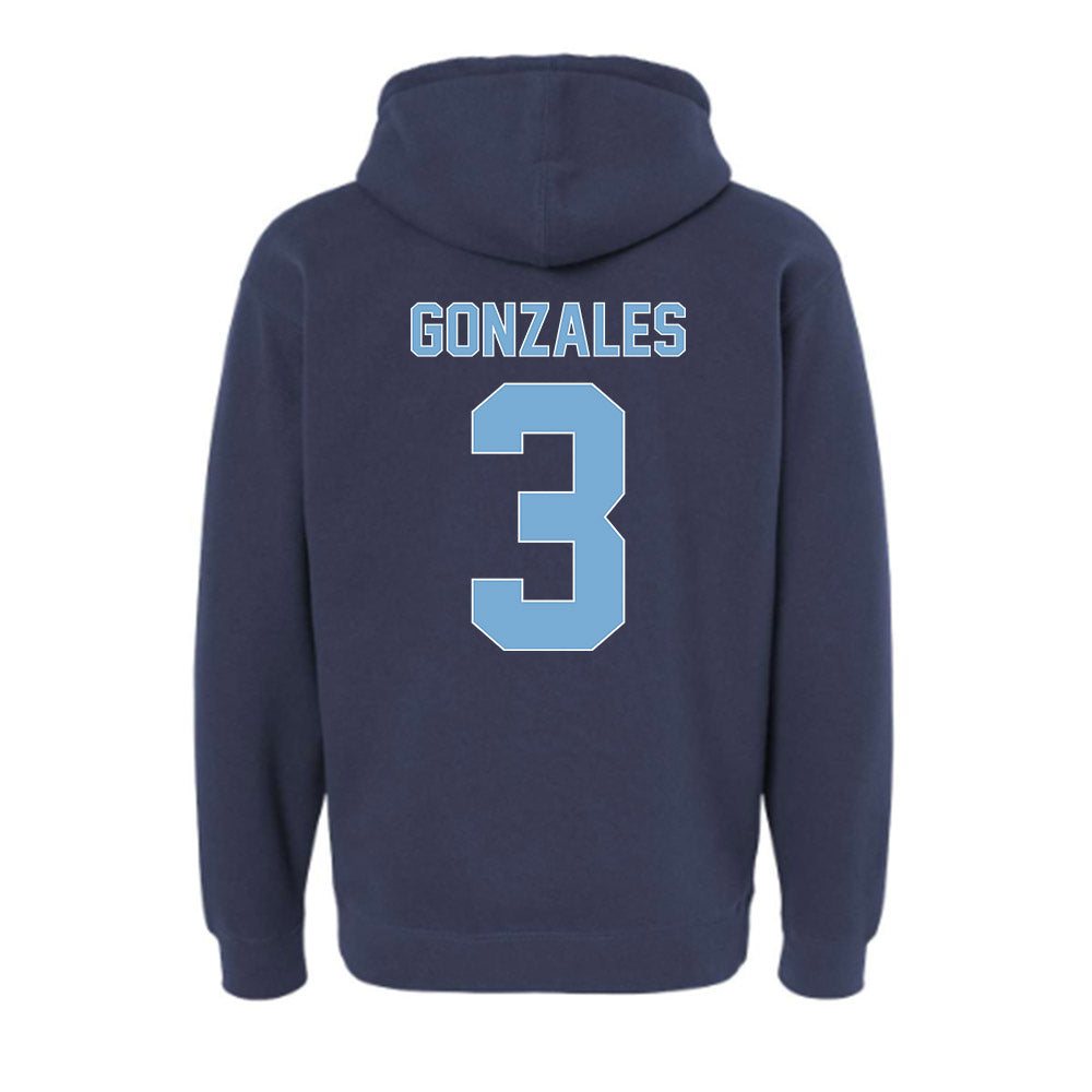 The Citadel - NCAA Men's Basketball : Marcos Gonzales - Vintage Shersey Hooded Pullover Sweatshirt-1