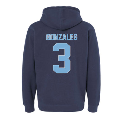 The Citadel - NCAA Men's Basketball : Marcos Gonzales - Vintage Shersey Hooded Pullover Sweatshirt-1