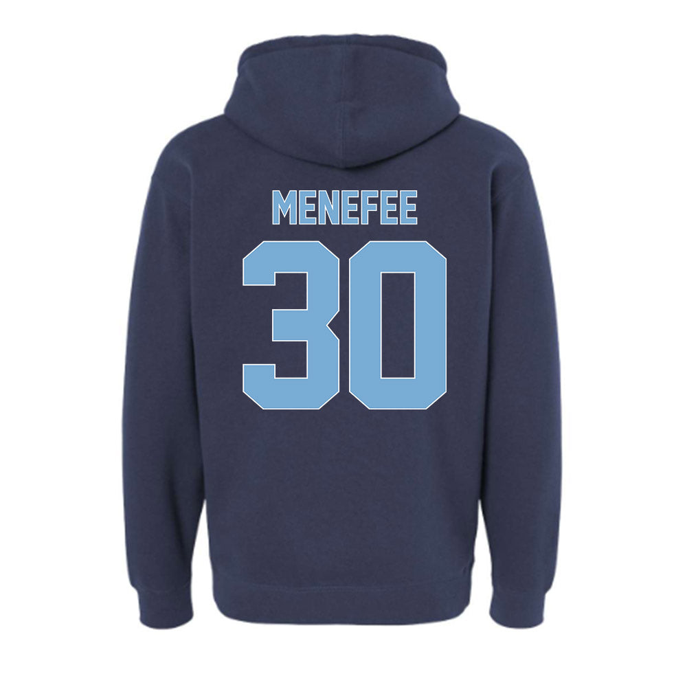 The Citadel - NCAA Men's Basketball : Logan Menefee - Vintage Shersey Hooded Pullover Sweatshirt-1