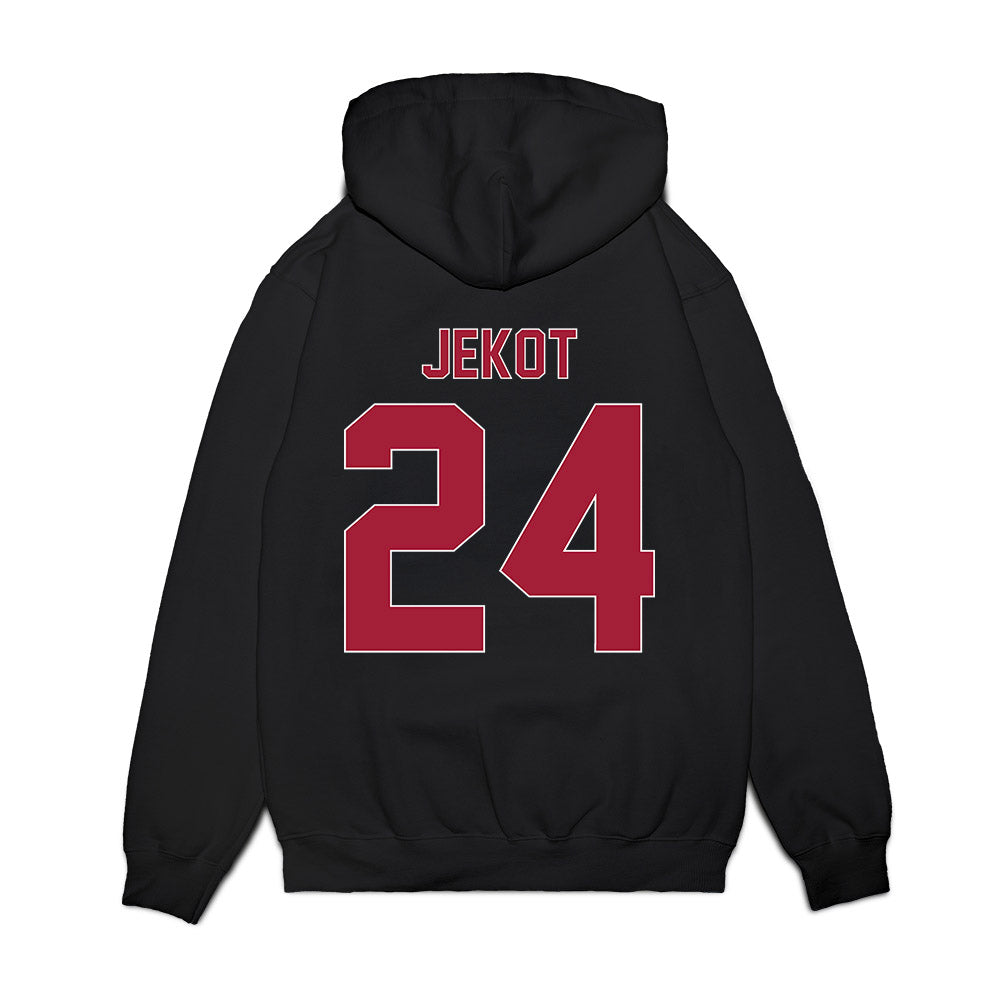 St. Joe's - NCAA Women's Basketball : Jill Jekot - Vintage Basketball Premium Hooded Sweatshirt-1
