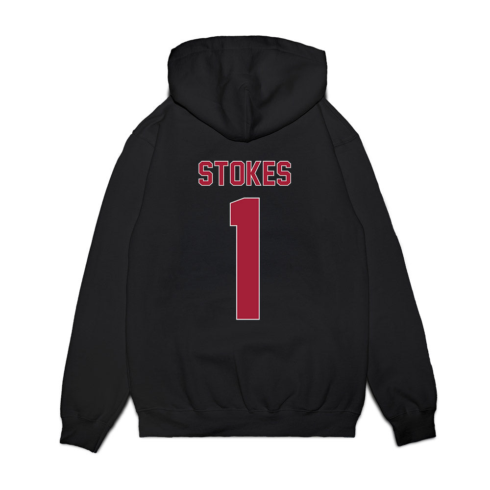 St. Joe's - NCAA Women's Basketball : Rhian Stokes - Vintage Basketball Premium Hooded Sweatshirt-1