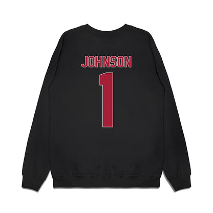 St. Joe's - NCAA Men's Basketball : Mekai Johnson - Vintage Basketball Premium Crewneck Sweatshirt-1