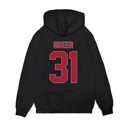 St. Joe's - NCAA Women's Basketball : Lauren Greer - Vintage Basketball Premium Hooded Sweatshirt-1
