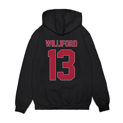 St. Joe's - NCAA Men's Basketball : Austin Williford - Vintage Basketball Premium Hooded Sweatshirt-1