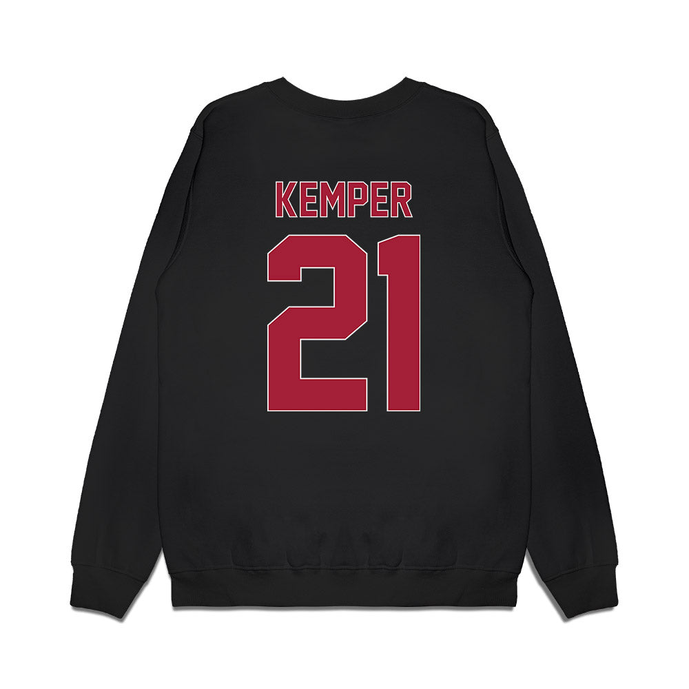 St. Joe's - NCAA Men's Basketball : Davis Kemper - Vintage Basketball Premium Crewneck Sweatshirt-1