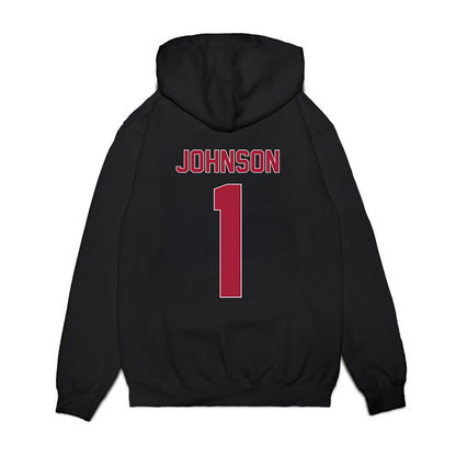 St. Joe's - NCAA Men's Basketball : Mekai Johnson - Vintage Basketball Premium Hooded Sweatshirt-1