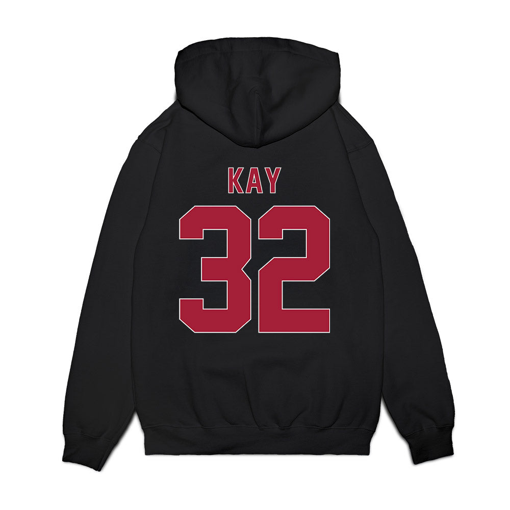 St. Joe's - NCAA Women's Basketball : Cecilia Kay - Vintage Basketball Premium Hooded Sweatshirt-1