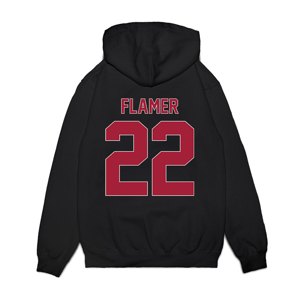 St. Joe's - NCAA Men's Basketball : Donovan Flamer - Vintage Basketball Premium Hooded Sweatshirt-1