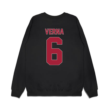 St. Joe's - NCAA Men's Basketball : Owen Verna - Vintage Basketball Premium Crewneck Sweatshirt-1