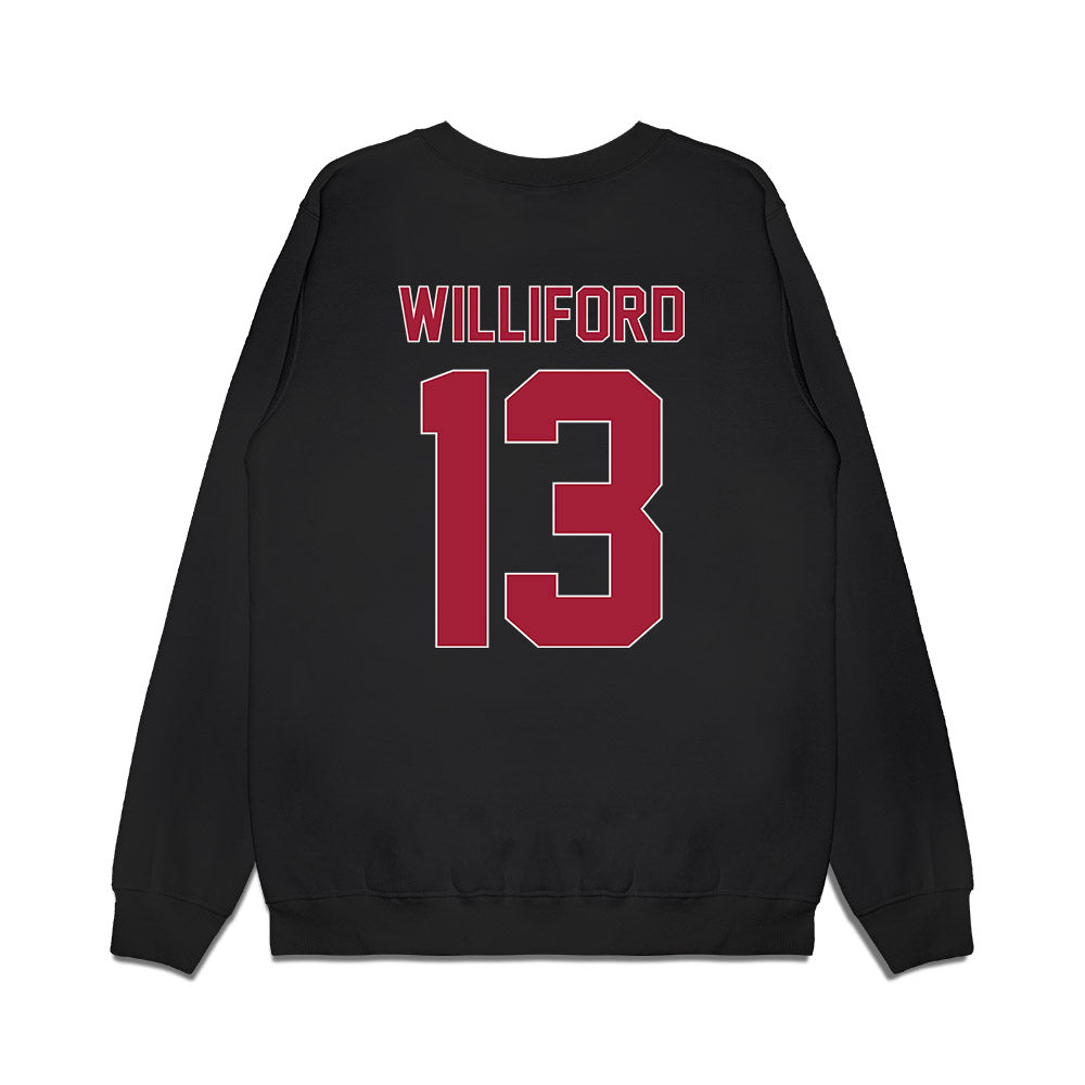 St. Joe's - NCAA Men's Basketball : Austin Williford - Vintage Basketball Premium Crewneck Sweatshirt-1