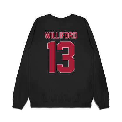 St. Joe's - NCAA Men's Basketball : Austin Williford - Vintage Basketball Premium Crewneck Sweatshirt-1