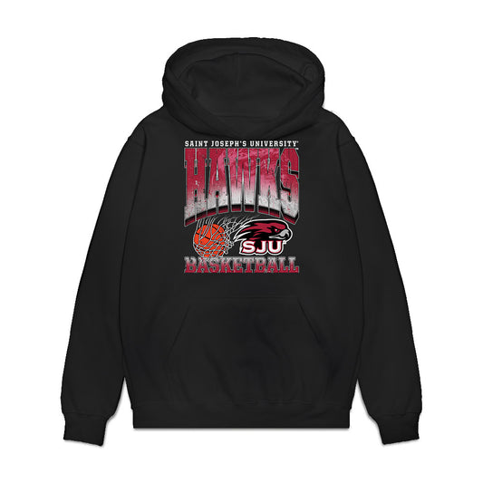 St. Joe's - NCAA Men's Basketball : Khaafiq Myers - Vintage Basketball Premium Hooded Sweatshirt-0