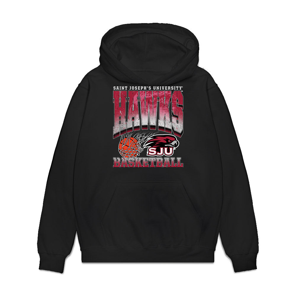 St. Joe's - NCAA Men's Basketball : Billy Rayer - Vintage Basketball Premium Hooded Sweatshirt-0