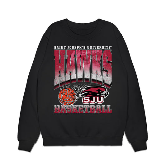 St. Joe's - NCAA Men's Basketball : Davis Kemper - Vintage Basketball Premium Crewneck Sweatshirt-0