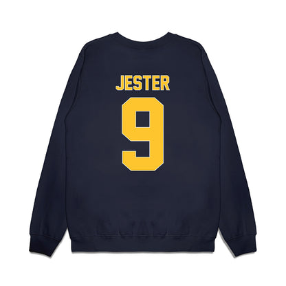 UCI - NCAA Men's Basketball : Jovan Jester - Vintage Basketball Shersey Premium Crewneck Sweatshirt-1