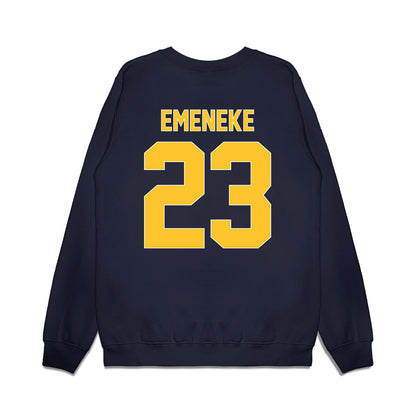 UCI - NCAA Men's Basketball : Nes Emeneke - Vintage Basketball Shersey Premium Crewneck Sweatshirt-1