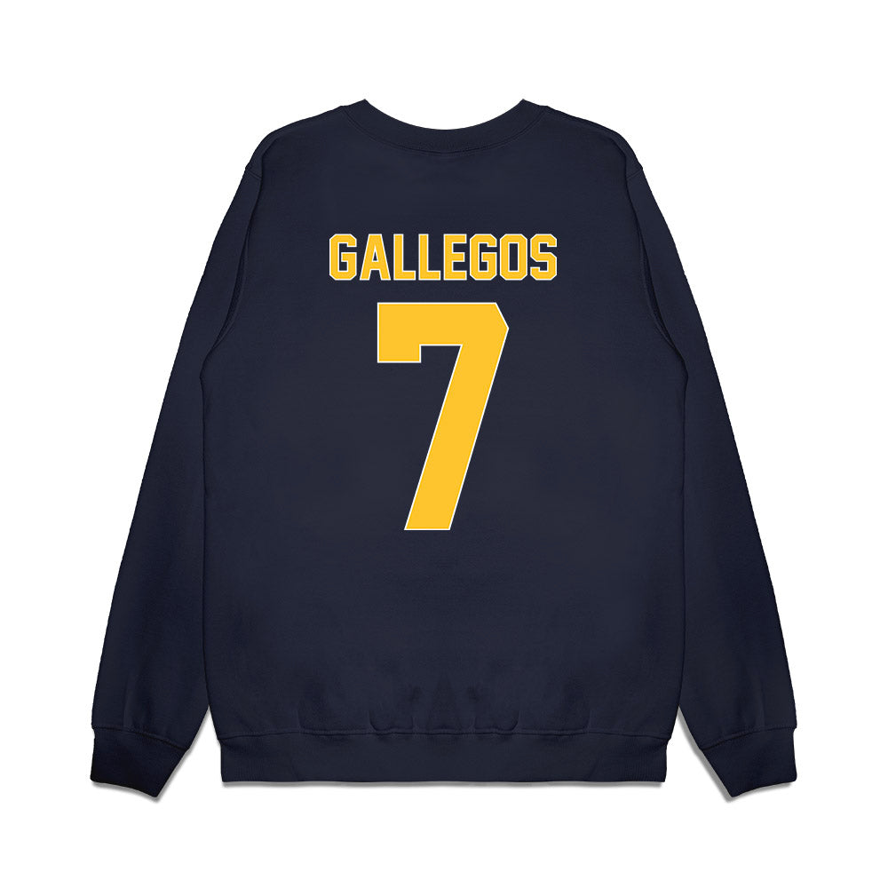 UCI - NCAA Women's Basketball : Gracie Gallegos - Vintage Basketball Shersey Premium Crewneck Sweatshirt-1