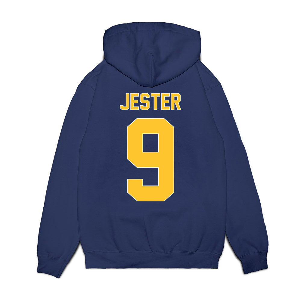 UCI - NCAA Men's Basketball : Jovan Jester - Vintage Basketball Shersey Fleece Hooded Sweatshirt-1