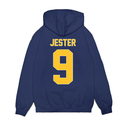 UCI - NCAA Men's Basketball : Jovan Jester - Vintage Basketball Shersey Fleece Hooded Sweatshirt-1