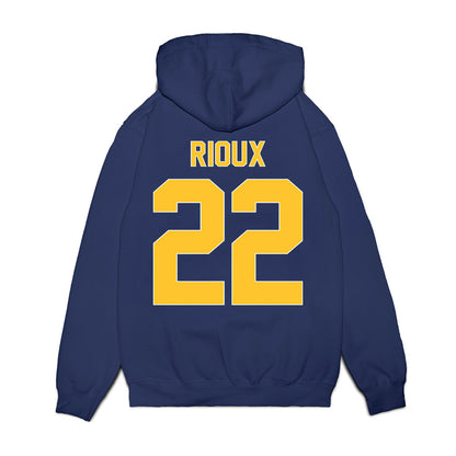 UCI - NCAA Men's Basketball : Olivier Rioux - Vintage Basketball Shersey Fleece Hooded Sweatshirt-1