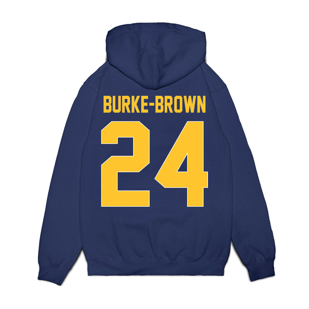 UCI - NCAA Women's Basketball : Ellery Burke-Brown - Vintage Basketball Shersey Fleece Hooded Sweatshirt-1