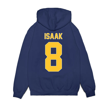 UCI - NCAA Men's Basketball : Luke Isaak - Vintage Basketball Shersey Fleece Hooded Sweatshirt-1
