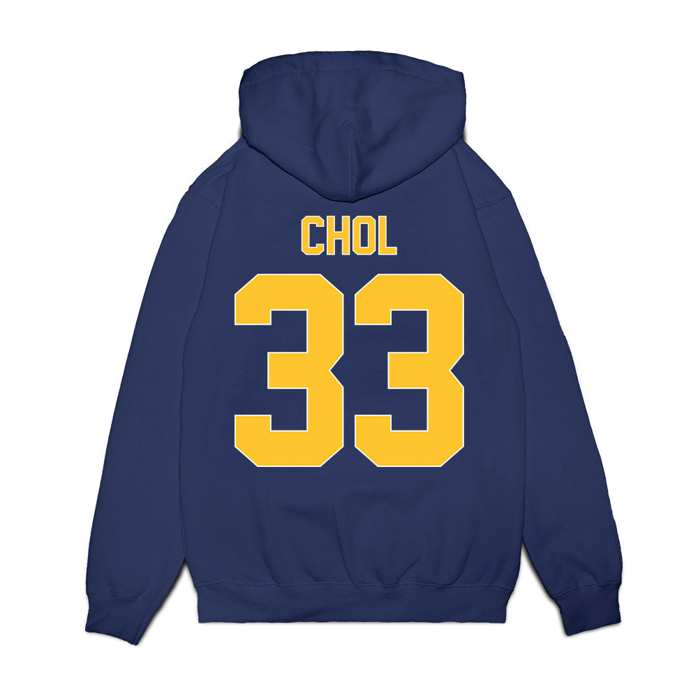 UCI - NCAA Men's Basketball : Elijah Chol - Vintage Basketball Shersey Fleece Hooded Sweatshirt-1