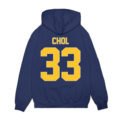 UCI - NCAA Men's Basketball : Elijah Chol - Vintage Basketball Shersey Fleece Hooded Sweatshirt-1