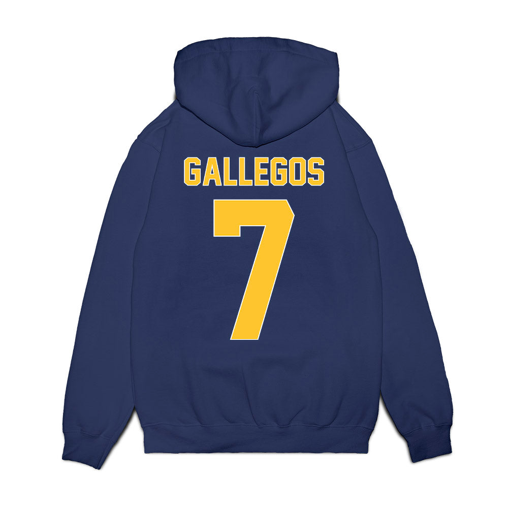 UCI - NCAA Women's Basketball : Gracie Gallegos - Vintage Basketball Shersey Fleece Hooded Sweatshirt-1