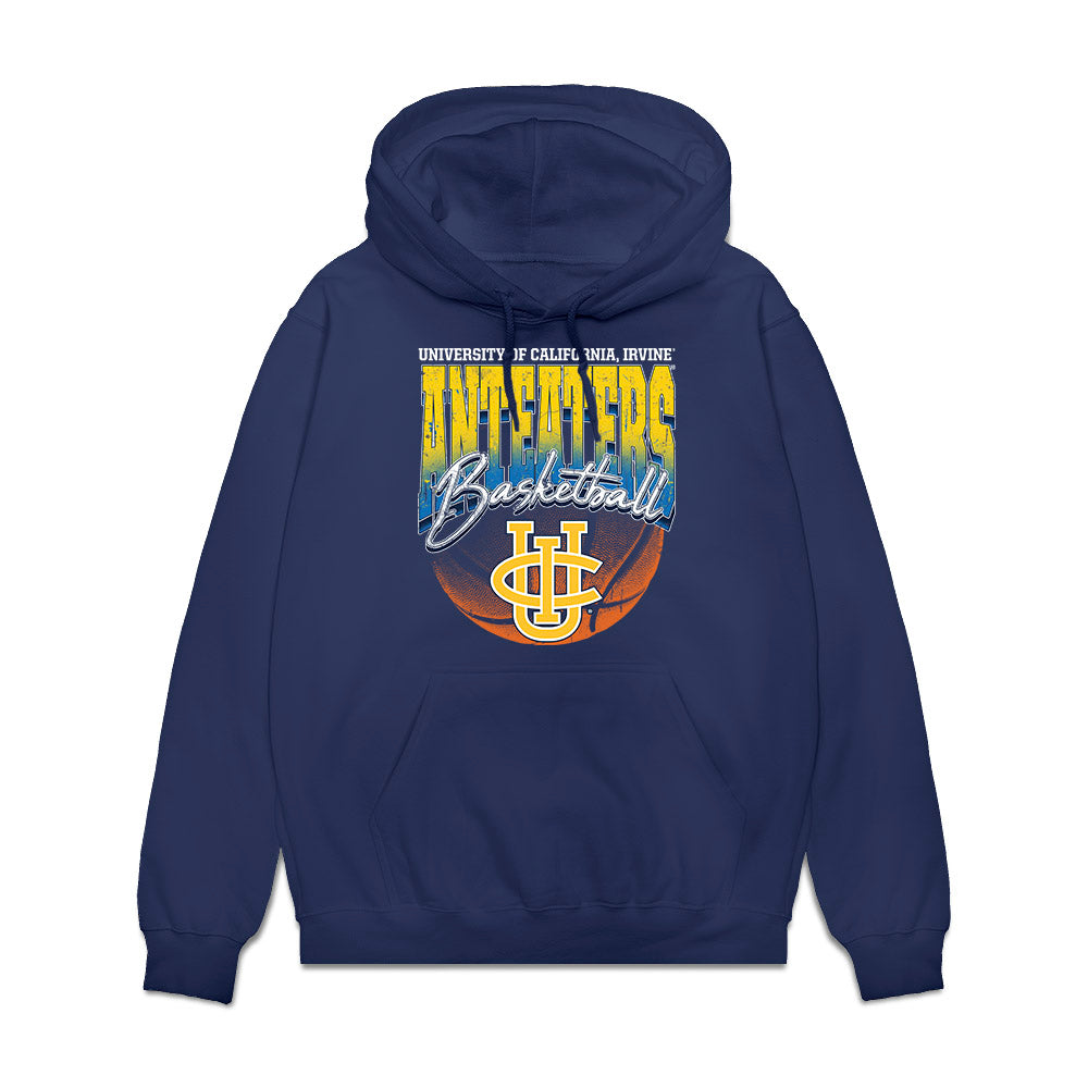 UCI - NCAA Men's Basketball : Olivier Rioux - Vintage Basketball Shersey Fleece Hooded Sweatshirt-0