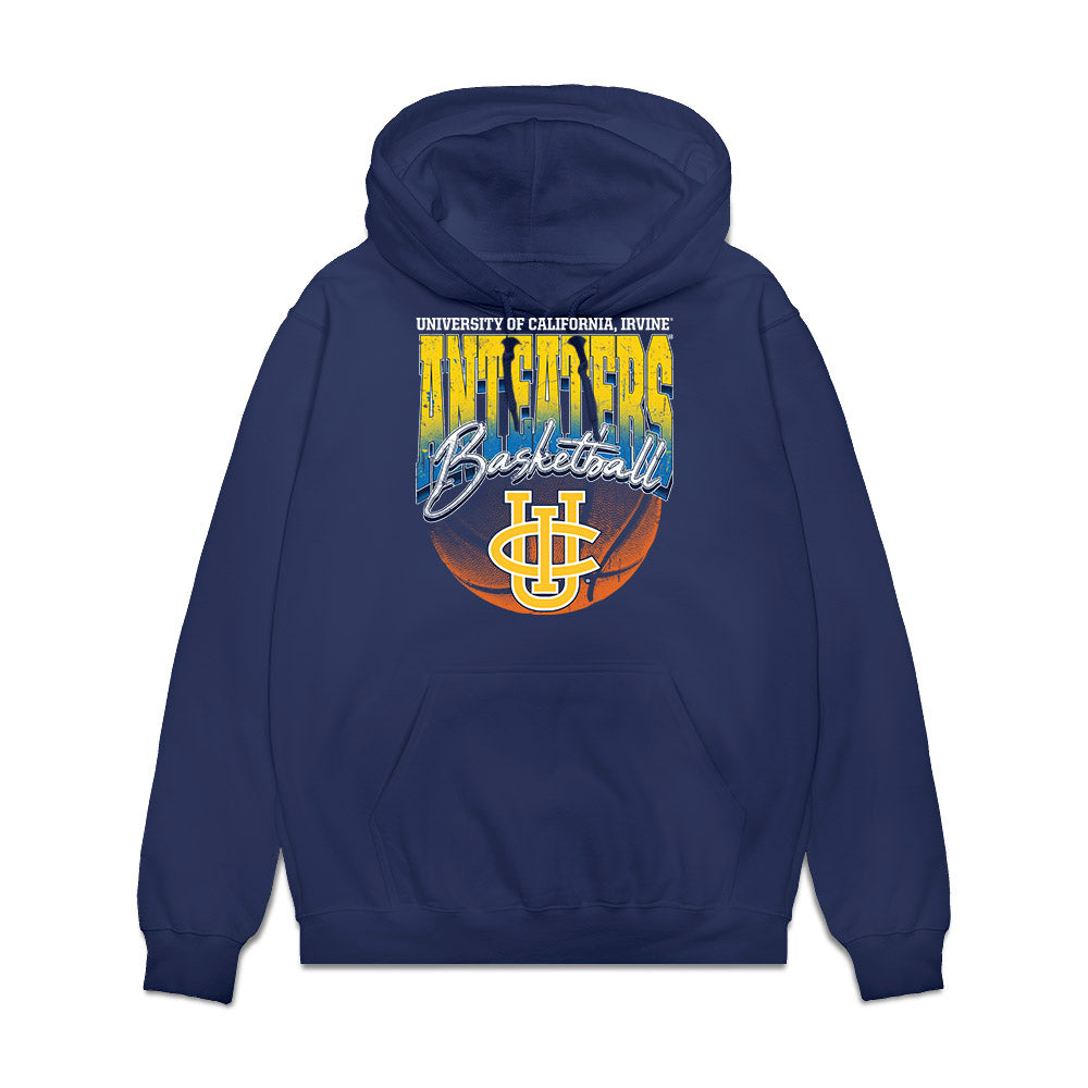 UCI - NCAA Men's Basketball : Elijah Chol - Vintage Basketball Shersey Fleece Hooded Sweatshirt-0