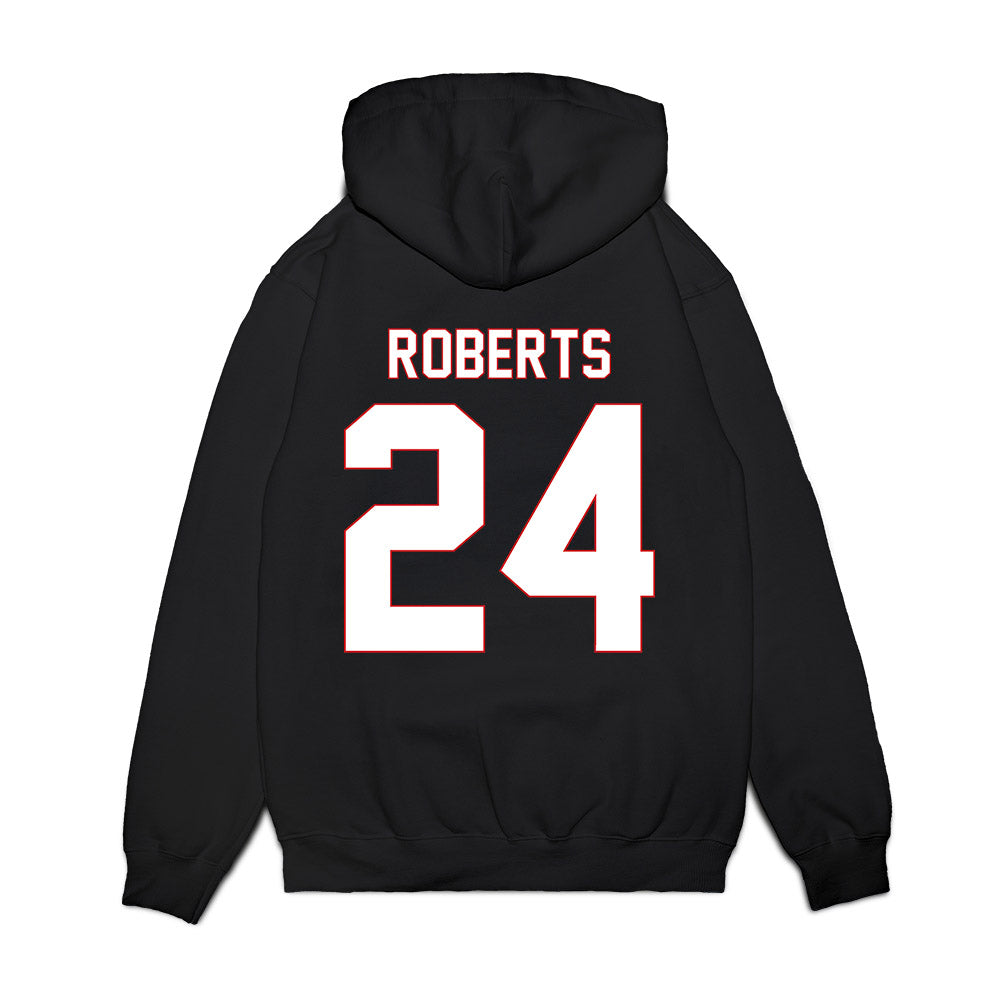 Davidson - NCAA Men's Basketball : JaQualon Roberts - Vintage Shersey Premium Hooded Sweatshirt-1