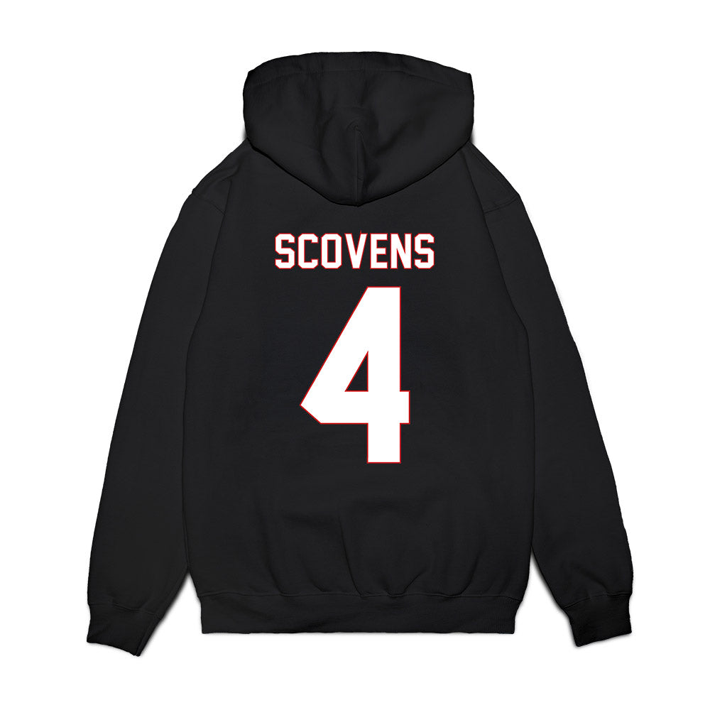 Davidson - NCAA Men's Basketball : Josh Scovens - Vintage Shersey Premium Hooded Sweatshirt-1