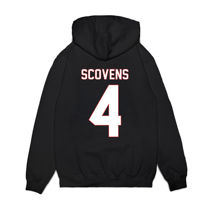 Davidson - NCAA Men's Basketball : Josh Scovens - Vintage Shersey Premium Hooded Sweatshirt-1