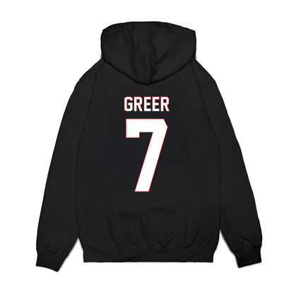 Davidson - NCAA Men's Basketball : RJ Greer - Vintage Shersey Premium Hooded Sweatshirt-1