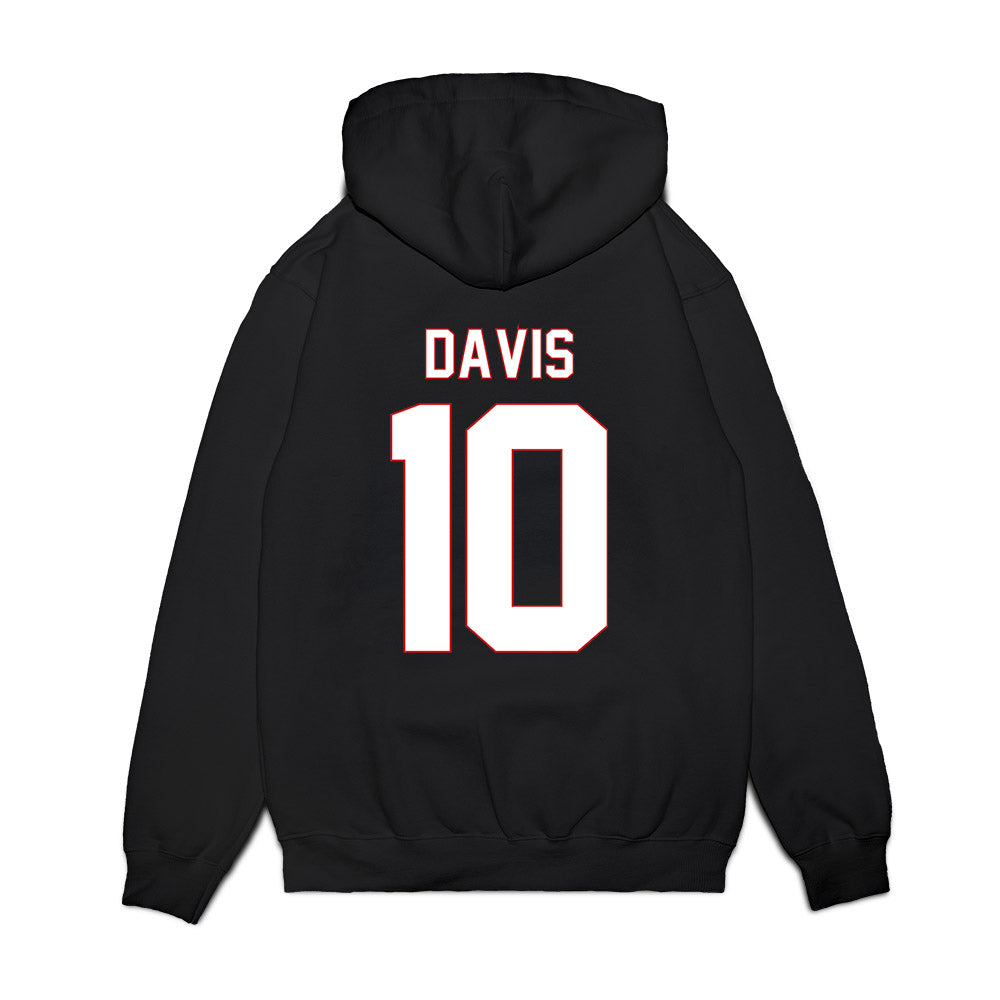 Davidson - NCAA Men's Basketball : Malik Davis - Vintage Shersey Premium Hooded Sweatshirt-1