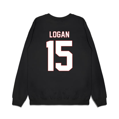Davidson - NCAA Men's Basketball : Sean Logan - Vintage Shersey Premium Crewneck Sweatshirt-1