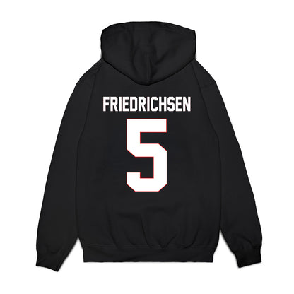 Davidson - NCAA Men's Basketball : Parker Friedrichsen - Vintage Shersey Premium Hooded Sweatshirt-1