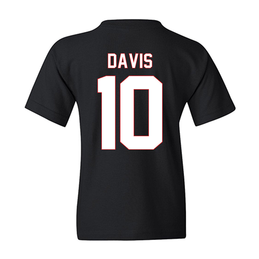 Davidson - NCAA Men's Basketball : Malik Davis - Vintage Shersey Youth T-Shirt-1