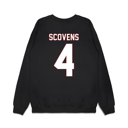 Davidson - NCAA Men's Basketball : Josh Scovens - Vintage Shersey Premium Crewneck Sweatshirt-1