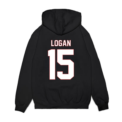 Davidson - NCAA Men's Basketball : Sean Logan - Vintage Shersey Premium Hooded Sweatshirt-1