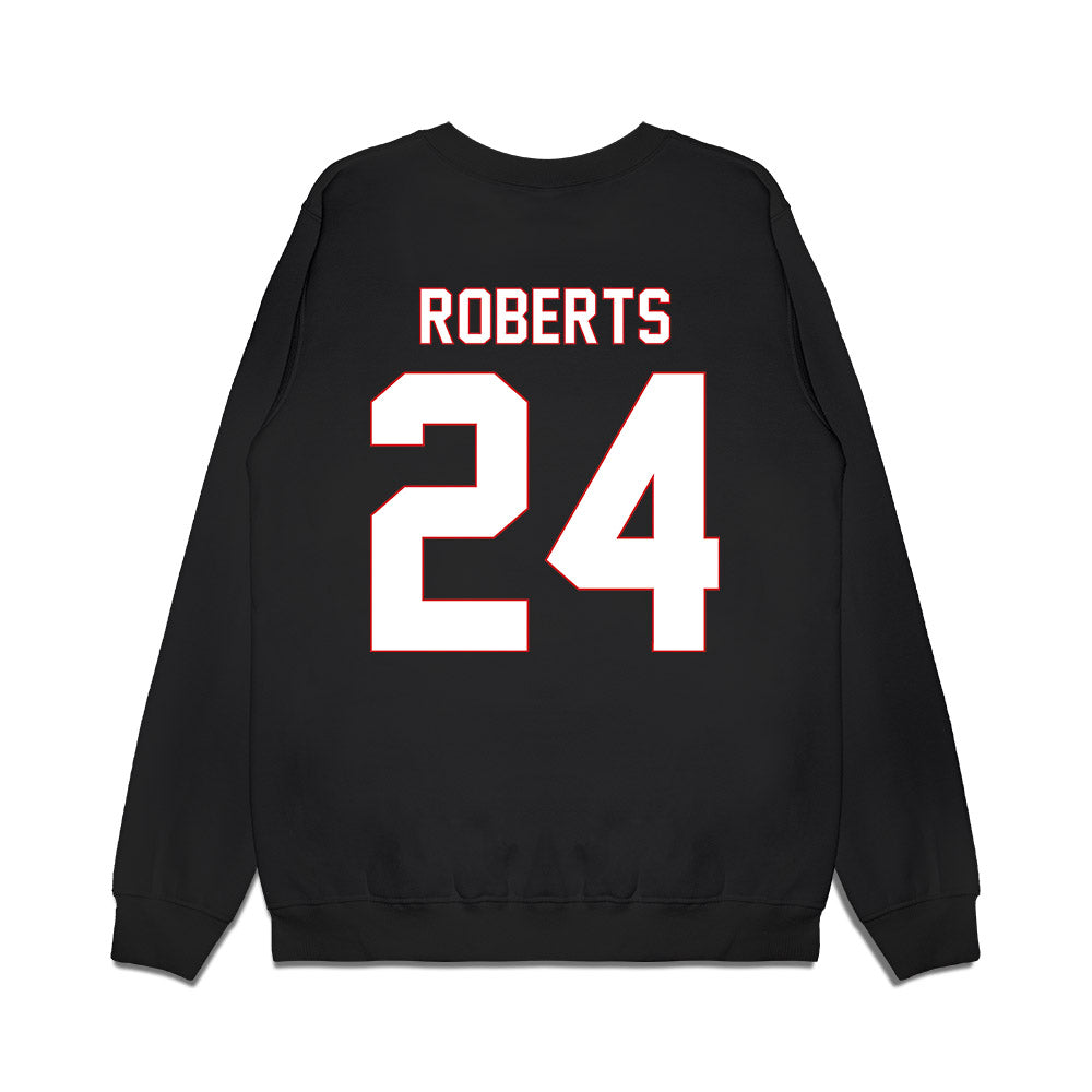 Davidson - NCAA Men's Basketball : JaQualon Roberts - Vintage Shersey Premium Crewneck Sweatshirt-1
