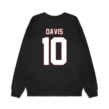 Davidson - NCAA Men's Basketball : Malik Davis - Vintage Shersey Premium Crewneck Sweatshirt-1