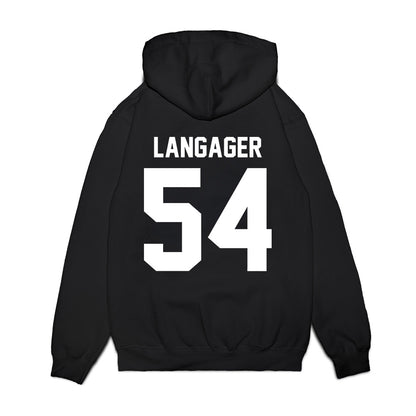 Sioux Falls - NCAA Women's Basketball : Krista Langager - Vintage Basketball Premium Hooded Sweatshirt-1