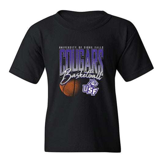 Sioux Falls - NCAA Men's Basketball : Brandon Hrncir - Vintage Basketball Youth T-Shirt-0