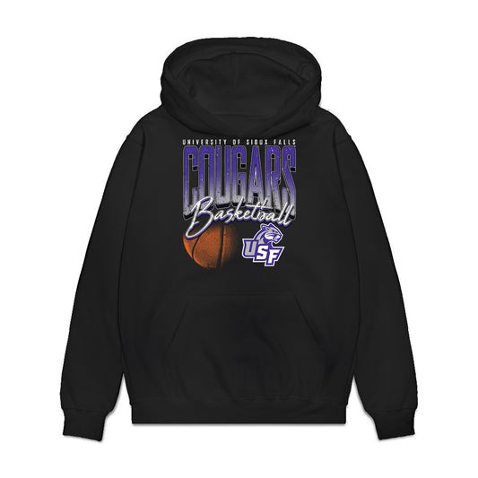 Sioux Falls - NCAA Men's Basketball : Marshall Smythe - Vintage Basketball Premium Hooded Sweatshirt-0