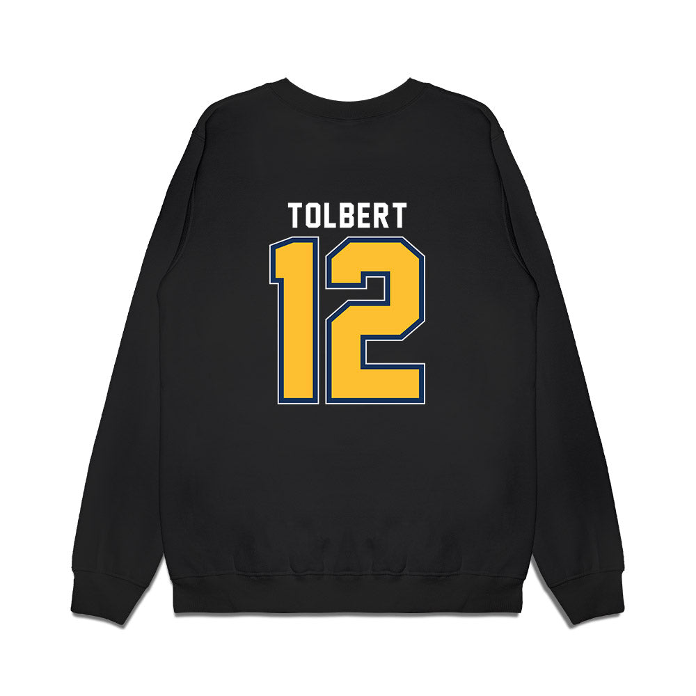 ETAMU - NCAA Men's Basketball : Kollin Tolbert - Vintage Basketball Shersey Premium Crewneck Sweatshirt-1