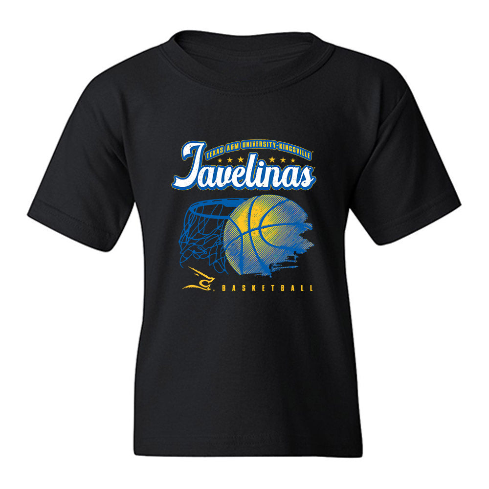 TAMUK - NCAA Men's Basketball : Jamir Turner - Vintage Basketball Shersey Youth T-Shirt-0