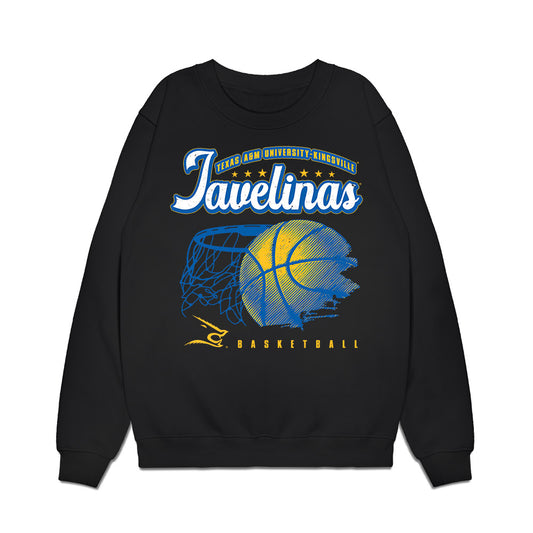 TAMUK - NCAA Women's Basketball : Landri Richey - Vintage Basketball Shersey Premium Crewneck Sweatshirt-0