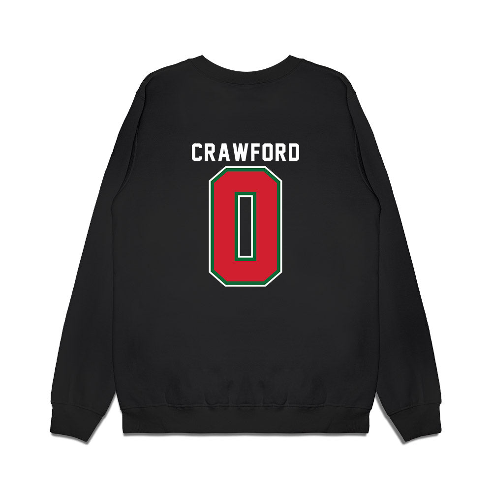 MVSU - NCAA Women's Basketball : Taylor Crawford - Vintage Basketball Shersey Premium Crewneck Sweatshirt-1